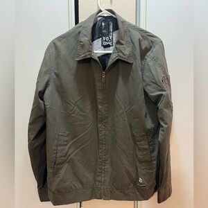 Volcom Collar Long Sleeve Zipper Men's size M Winter Moss